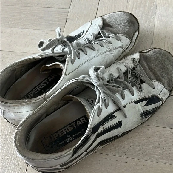 Golden Goose White and Black Sneakers - Picture 6 of 6